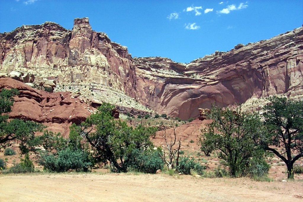 The colours of the reef vary from sandstone and desert varnish through the silt-stone with red, magenta and pink colours common also in the Painted Desert