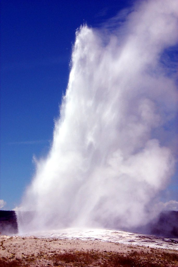 Old Faithful at full blast.