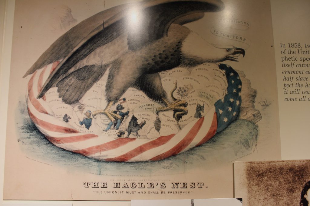 A pre-war cartoon expressing some 'republican' sentiments. If you are a civil war buff, you'll recognize many of the caricatures.