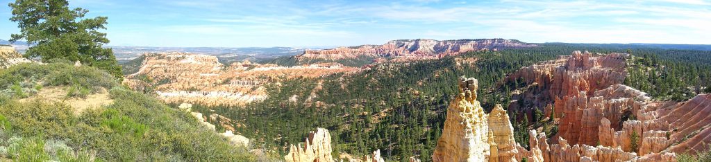 A panoramic view of the northern part of the canyon taken from the northern most part of the rim trail (about 1.5 miles from our camp)