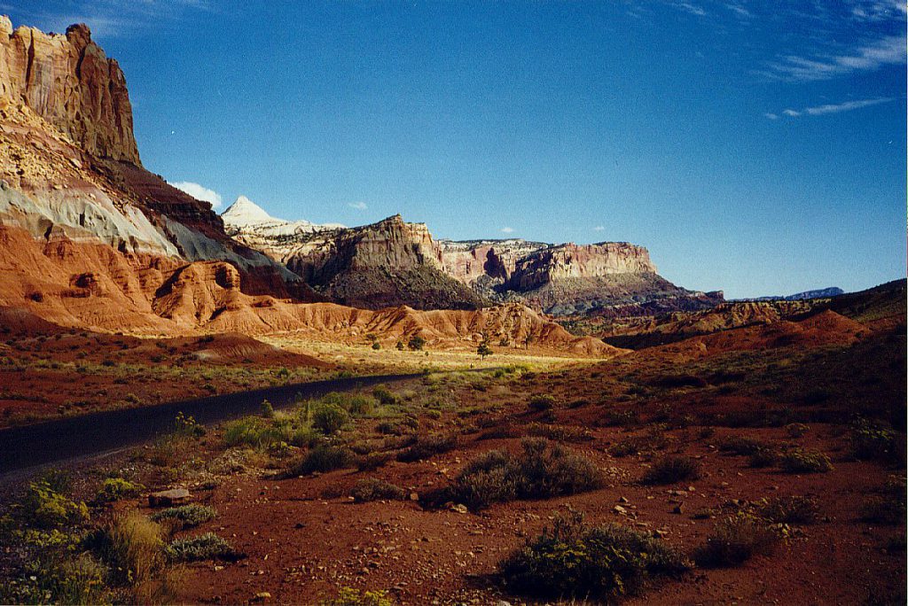 The Capitol Reef from the scenic drive.