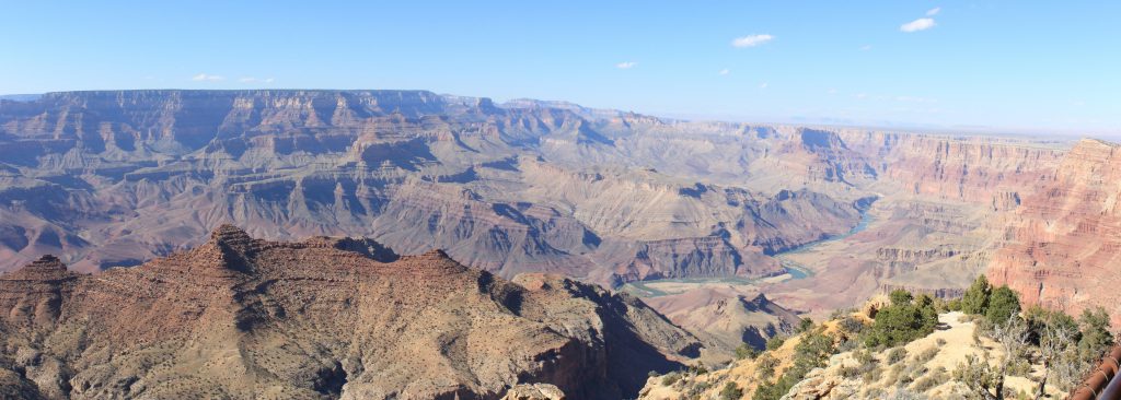 Mather Point. A nice early morning (less aerial perspective) shot looking east  from Mather point. You can see the Colorado in the right/centre.