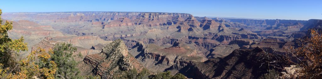 Grandview Point. Looking north from Grandview point towards the north rim. The morning sun shows the shadow relief.