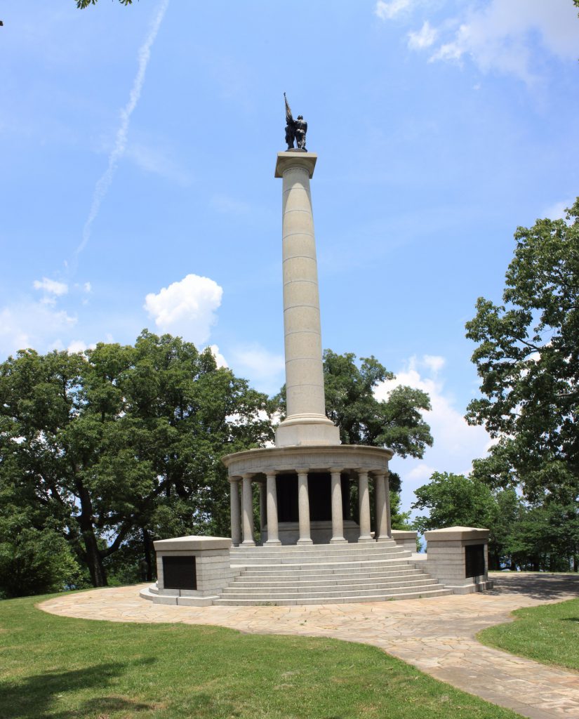 A monument atop Lookout Mountain.