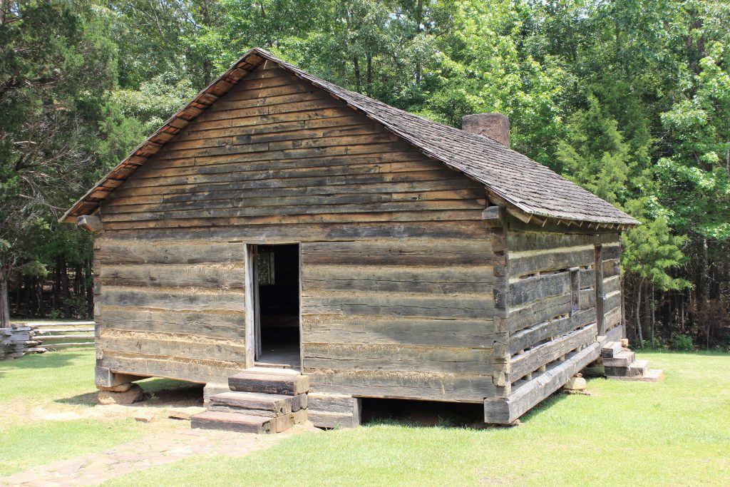 A reproduction of the Shiloh Church. The original was destroyed during the battle.