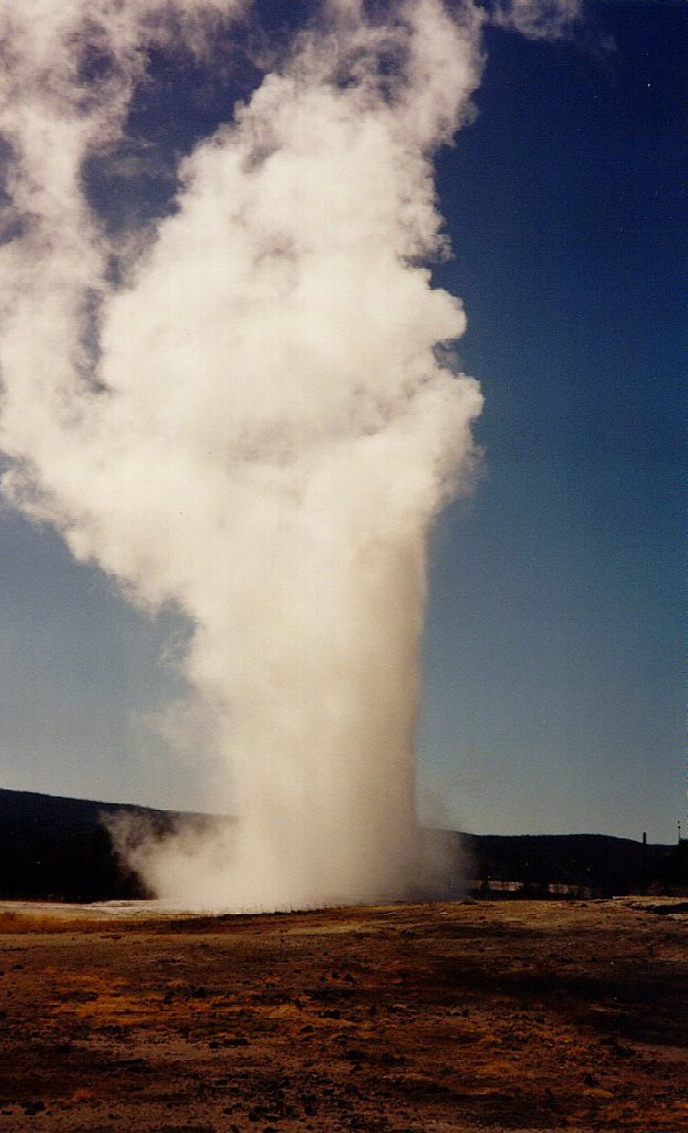 he Yellowstone favourite -- Old Faithful.